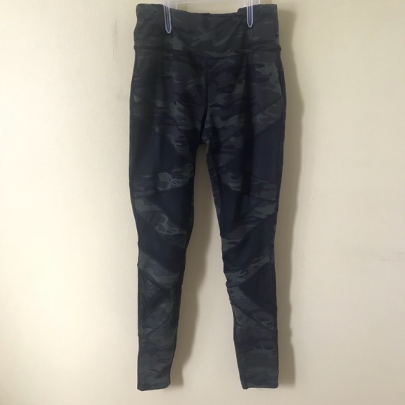 Jessica Simpson Pants - Army with sheer workout leggings